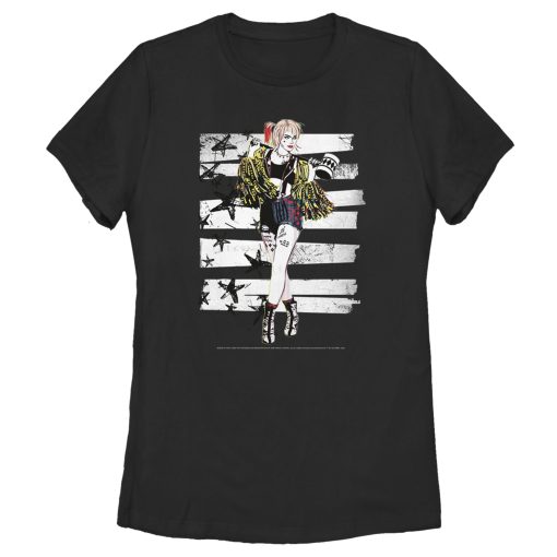 Women’s Birds of Prey Harley Quinn Comic Pose T-Shirt