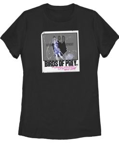 Women’s Birds of Prey Harley Quinn Shattered Polaroid T-Shirt