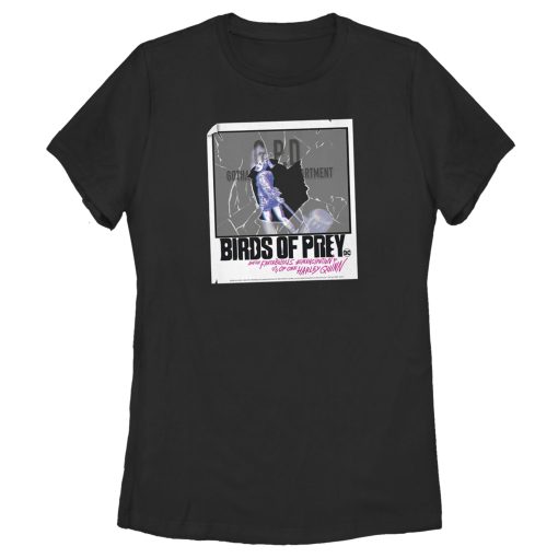 Women’s Birds of Prey Harley Quinn Shattered Polaroid T-Shirt