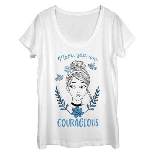 Women’s Cinderella Courageous Mom Scoop Neck