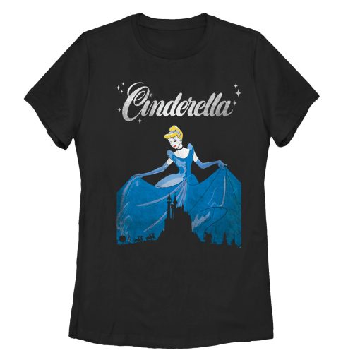 Women’s Cinderella Dress Silhouette T-Shirt