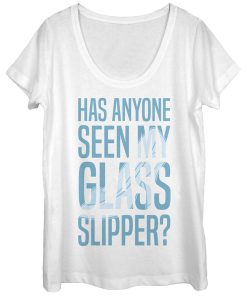 Women’s Cinderella Glass Slipper Scoop Neck