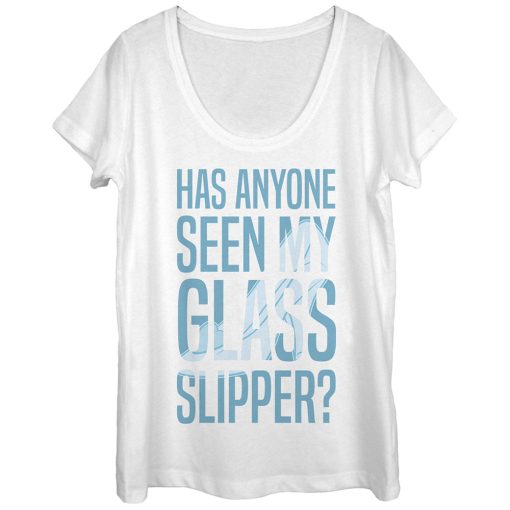 Women’s Cinderella Glass Slipper Scoop Neck