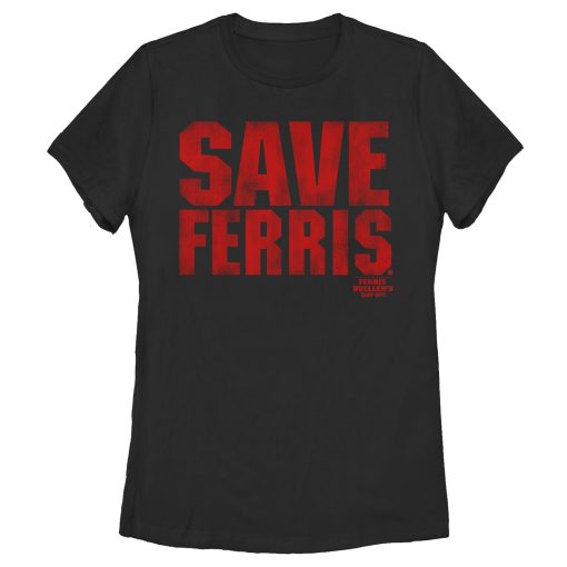 Women’s Ferris Bueller’s Day Off Distressed Save T-Shirt