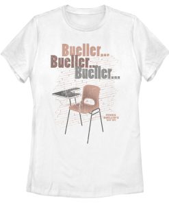 Women’s Ferris Bueller’s Day Off School Desk Absent T-Shirt