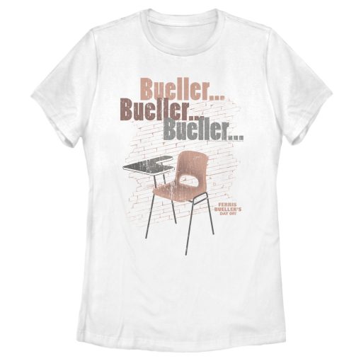 Women’s Ferris Bueller’s Day Off School Desk Absent T-Shirt