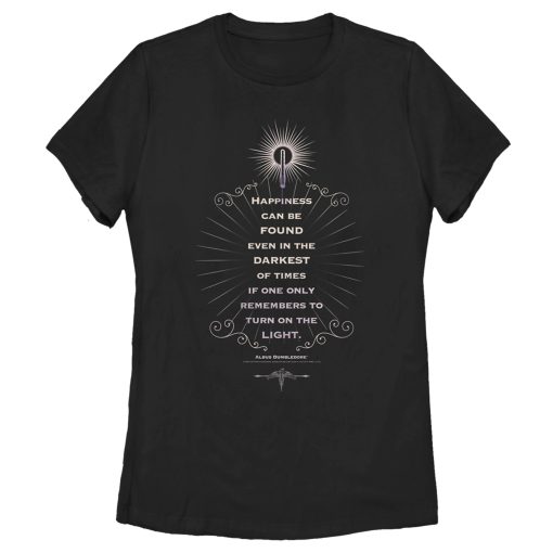 Women’s Harry Potter Dumbledore Happiness Quote T-Shirt