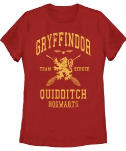Women’s Harry Potter Gryffindor Quidditch Gold Team Seeker T-Shirt