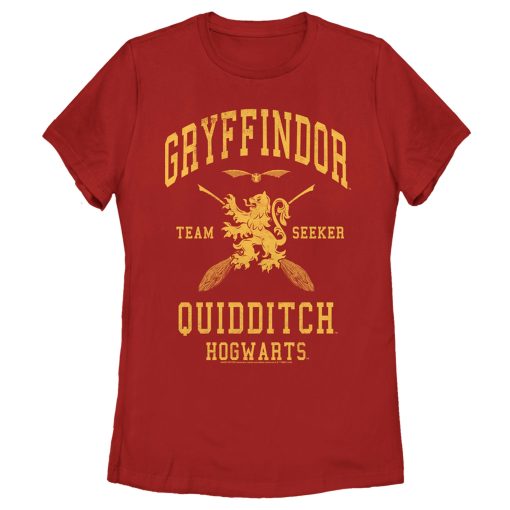 Women’s Harry Potter Gryffindor Quidditch Gold Team Seeker T-Shirt