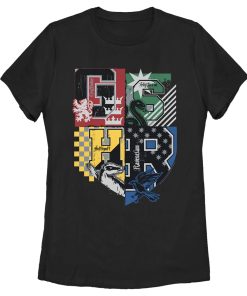 Women’s Harry Potter House Crests Shield T-Shirt