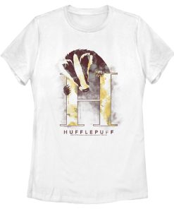 Women’s Harry Potter Hufflepuff Badger Watercolor T-Shirt