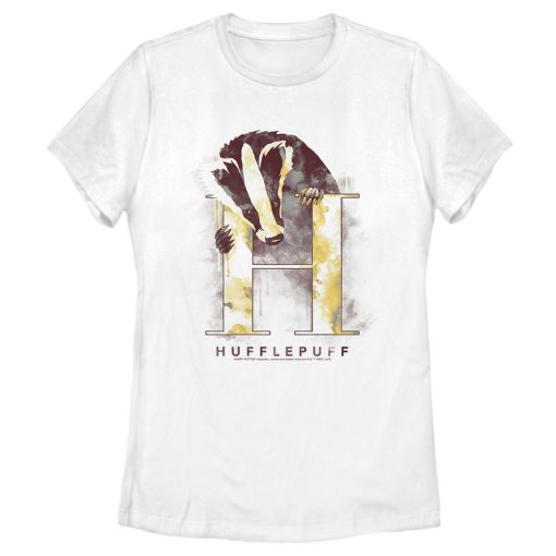 Women’s Harry Potter Hufflepuff Badger Watercolor T-Shirt