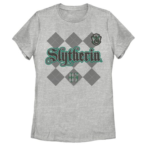 Women’s Harry Potter Slytherin Argyle Print T-Shirt