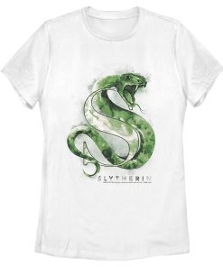 Women’s Harry Potter Slytherin Snake Watercolor T-Shirt