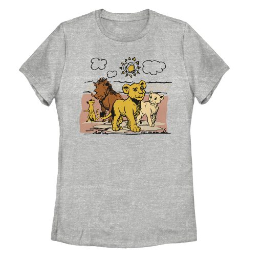 Women’s Lion King Best Friends Cartoon T-Shirt