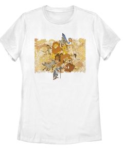 Women’s Lion King Characters Hidden in the Palms T-Shirt