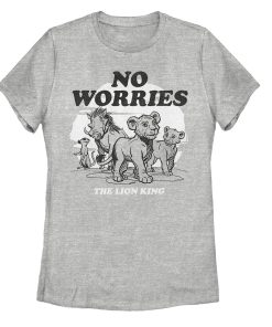 Women’s Lion King No Worries Cartoon T-Shirt