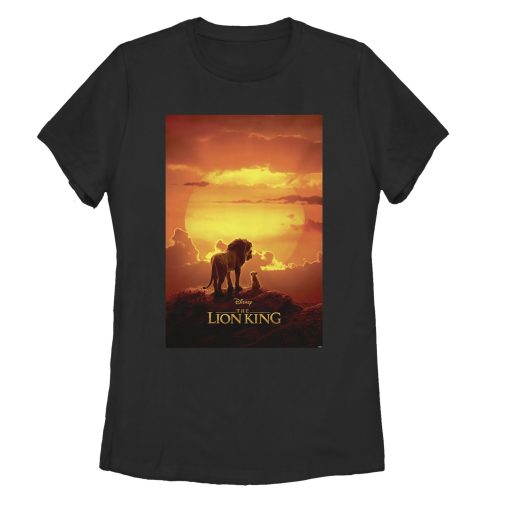 Women’s Lion King Pride Rock Movie Poster T-Shirt