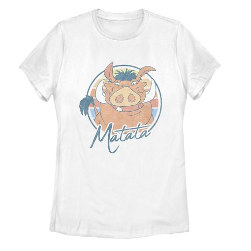 Women’s Lion King Retro Matata Pumbaa T-Shirt