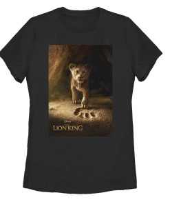 Women’s Lion King Simba Paw Movie Poster T-Shirt