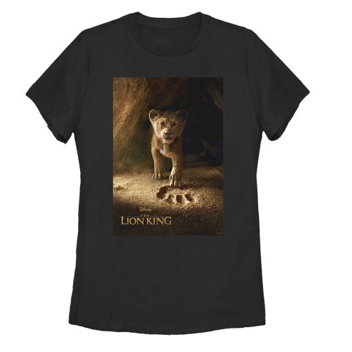 Women’s Lion King Simba Paw Movie Poster T-Shirt