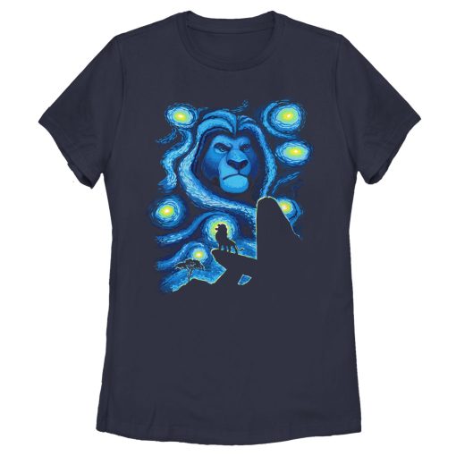 Women’s Lion King Starry Night Pride Rock T-Shirt