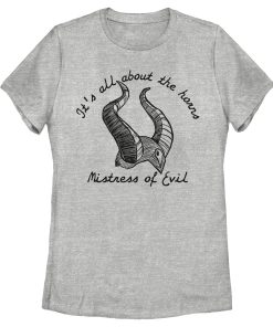 Women’s Maleficent Mistress of All Evil All About Horns T-Shirt