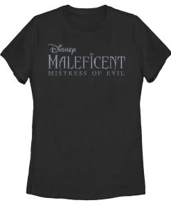 Women’s Maleficent Mistress of All Evil Basic Movie Logo T-Shirt