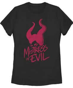 Women’s Maleficent Mistress of All Evil Marker Eyes T-Shirt