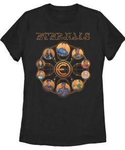 Women’s Marvel Eternals Circular Gold T-Shirt