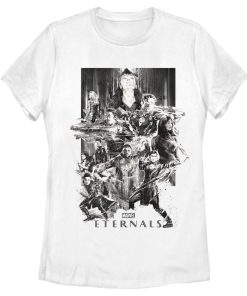 Women’s Marvel Eternals Greyscale Poster T-Shirt