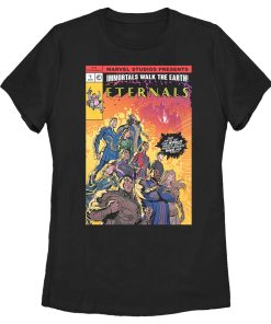 Women’s Marvel Eternals Heroes Comic Book Cover T-Shirt