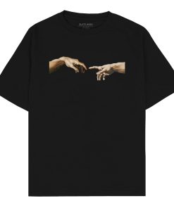 Hands of Adam – Michelangelo Oversized T-shirt