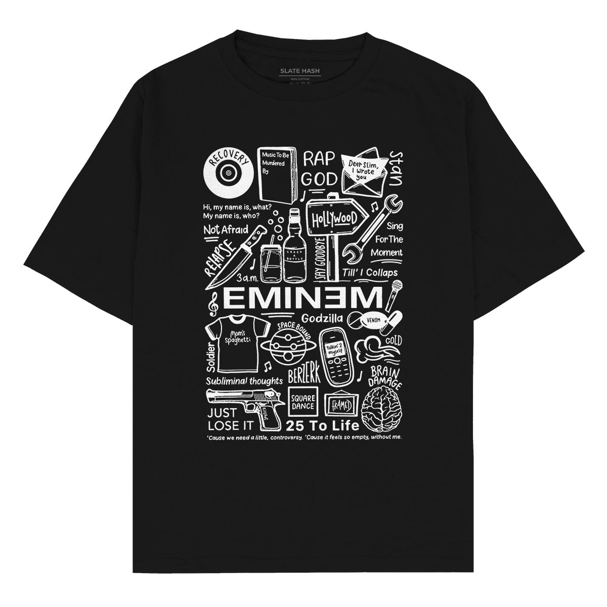 Slim shady doodle Oversized T-shirt Slim shady doodle Oversized T-shirt