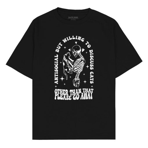 Willing to discuss cats Oversized T-shirt