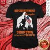 Bigfoot Rock And Roll Grandma Like A Regular Grandma But Way More Squatchy American Flag Shirt