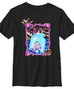Boy’s Alice in Wonderland Alice In Bottle Mirror Poster T-Shirt