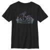 Boy’s Alice in Wonderland Alice & The White Rabbit Color Outlines T-Shirt
