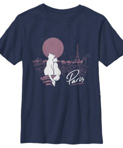 Boy’s Aristocats Duchess and Thomas Love in Paris T-Shirt