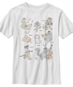 Boy’s Aristocats The Whole Cat Crew T-Shirt