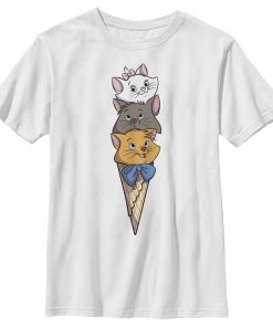 Boy’s Aristocats Triple Scoop Kittens T-Shirt