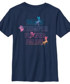 Boy’s Bambi Neon Name Stack T-Shirt
