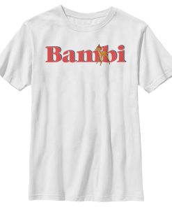 Boy’s Bambi Red Large Logo T-Shirt