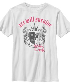 Boy’s Cruella Art Will Survive Crest T-Shirt