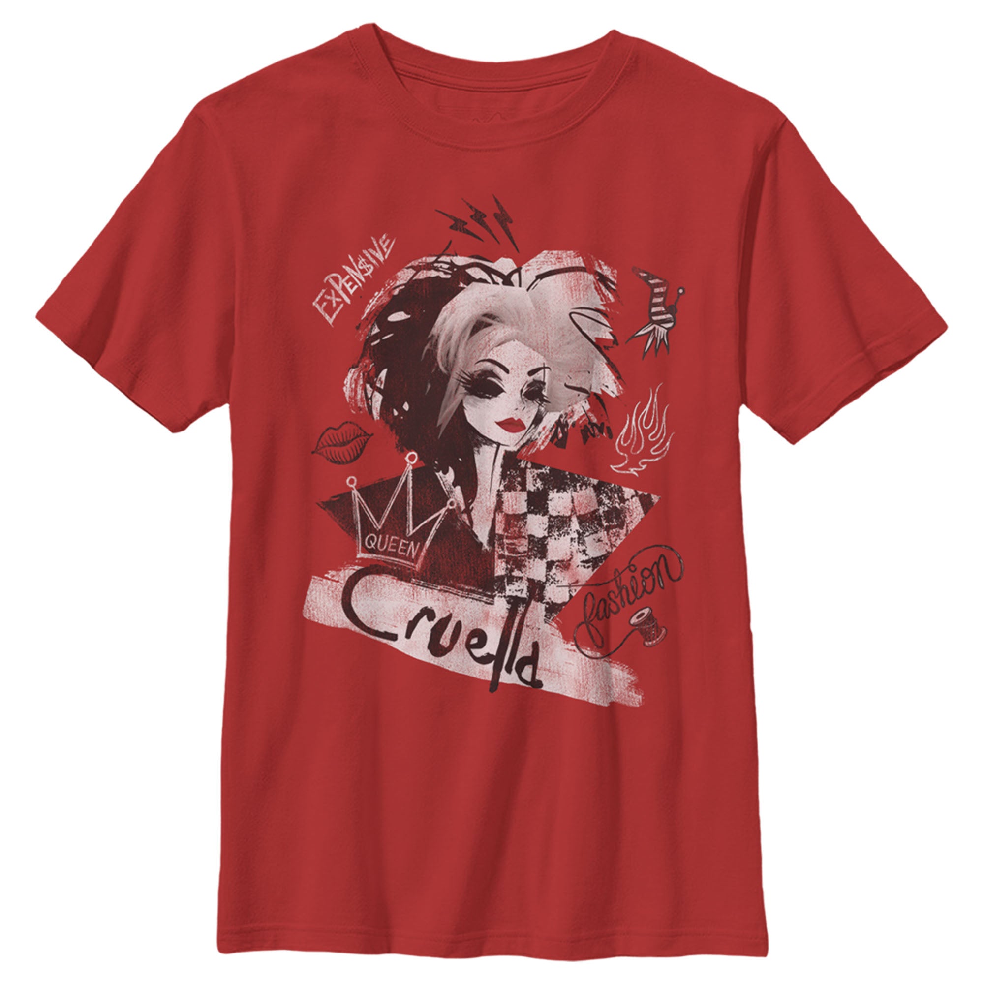 Boy's Cruella Fashion Sketch T-Shirt Boy's Cruella Fashion Sketch T-Shirt