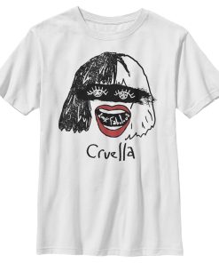 Boy’s Cruella Look Fabulous Drawing T-Shirt