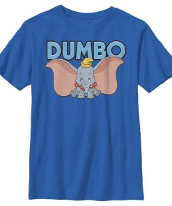 Boy’s Dumbo Blue Logo and Big Ears T-Shirt