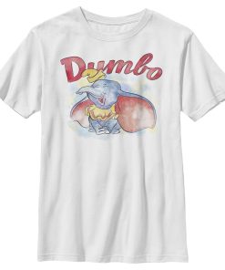 Boy’s Dumbo Laughing In Watercolor T-Shirt