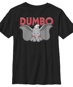 Boy’s Dumbo Movie Logo and Clown Dumbo T-Shirt