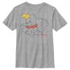 Boy’s Dumbo Sitting Cutely Outline T-Shirt